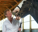 Jennifer Garland and a horse