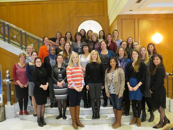 Members of the Trauma- and Violence-Informed Health Promotion Community of Practice at the March 2017 Knowledge Exchange in Toronto, Ontario.